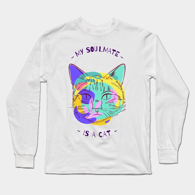 cat Long Sleeve T-Shirt by FUNNY LIFE